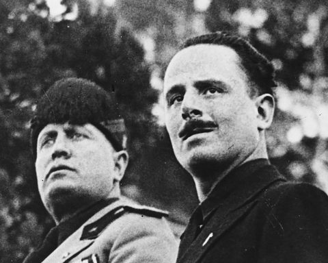 Treffen von Benito Mussolini und Oswald Mosley